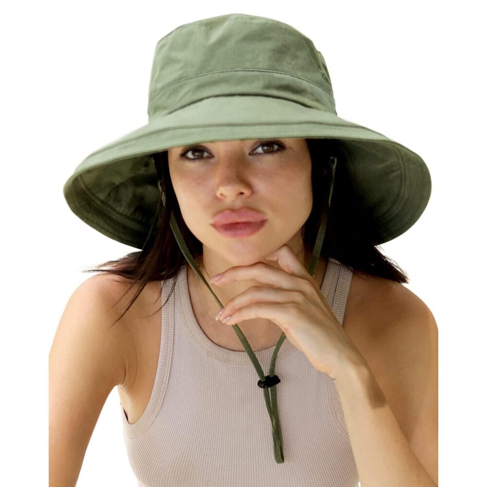 Sun Hats for Women Gardening Hat Wide Brim Ponytail Beach Sun Protection